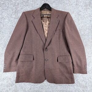 Vintage Roberto Antoni Roma Blazer Mans Rust Brown Donegal Tweed Single Breasted